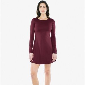 American apparel ponte long sleeve minidress - s
